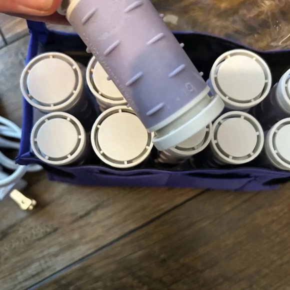 Vidal Sassoon 10 Soft Touch Travel Hairsetter Rollers Fast Heatup In Box w/Pouch - Picture 9 of 11